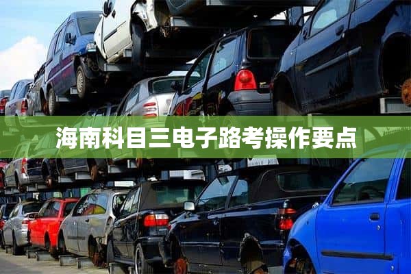 海南科目三电子路考操作要点