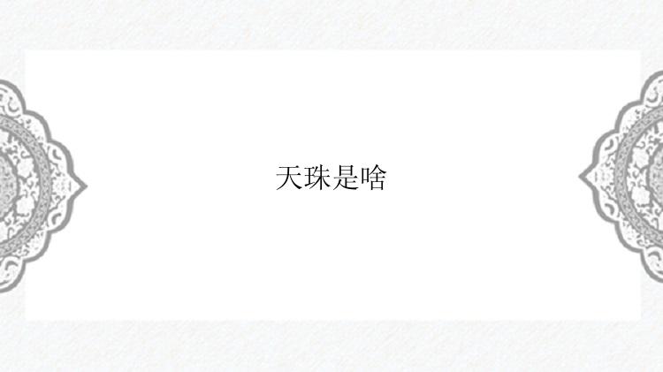 天珠是啥