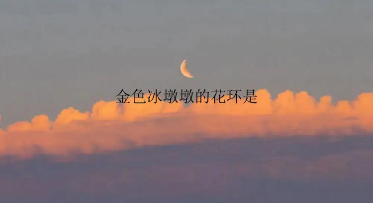 金色冰墩墩的花环是