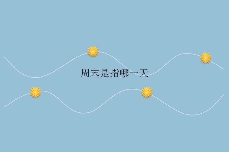 周末是指哪一天