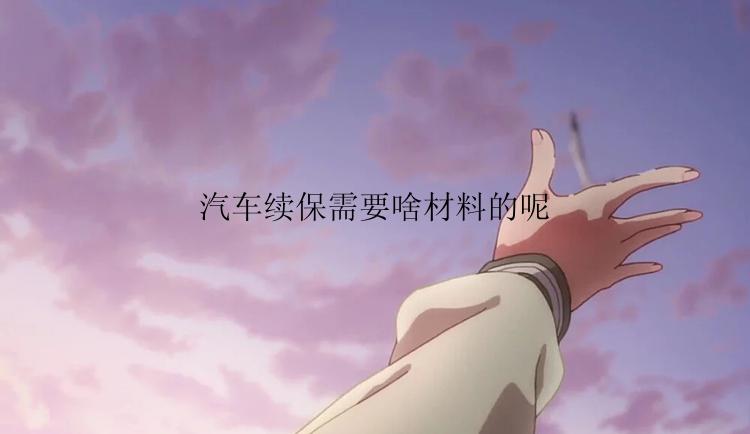 汽车续保需要啥材料的呢