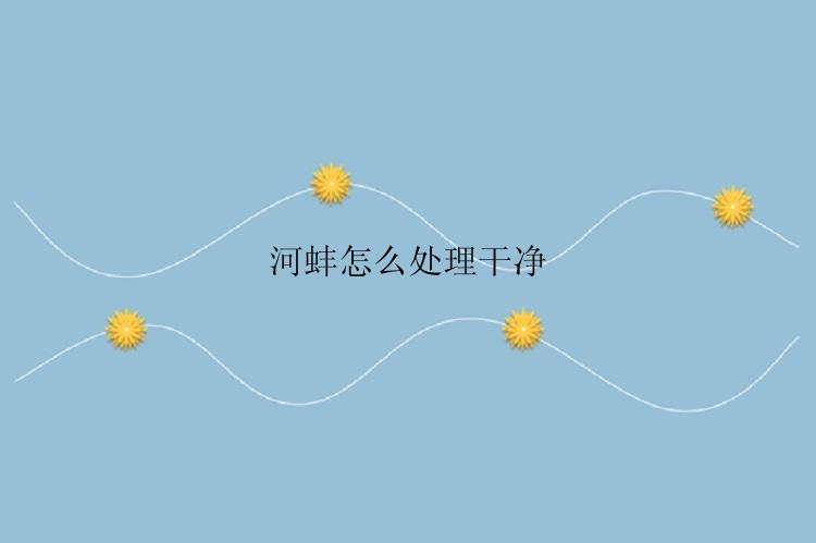 河蚌怎么处理干净