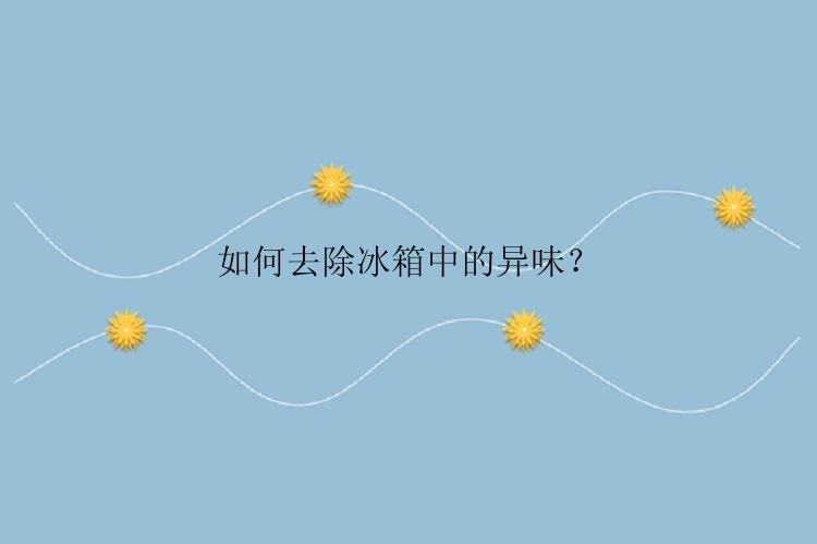 如何去除冰箱中的异味？