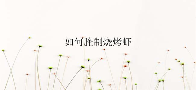 如何腌制烧烤虾