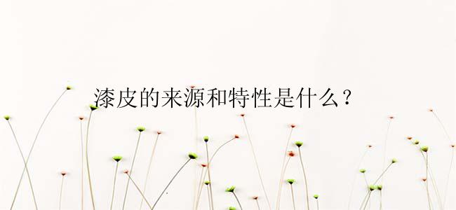 漆皮的来源和特性是什么？