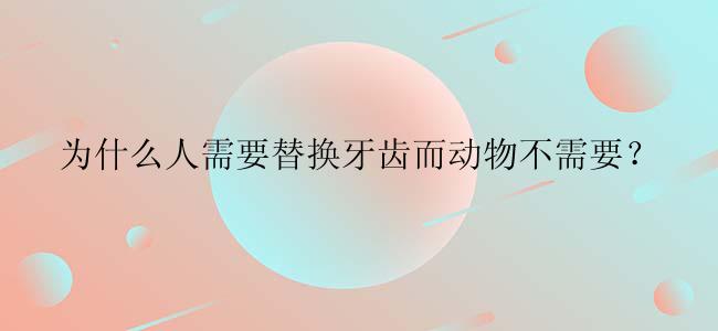 为什么人需要替换牙齿而动物不需要？