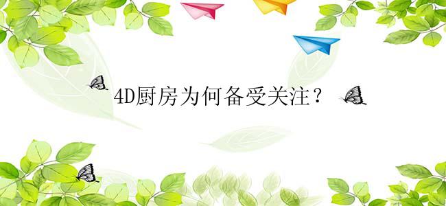 4D厨房为何备受关注？