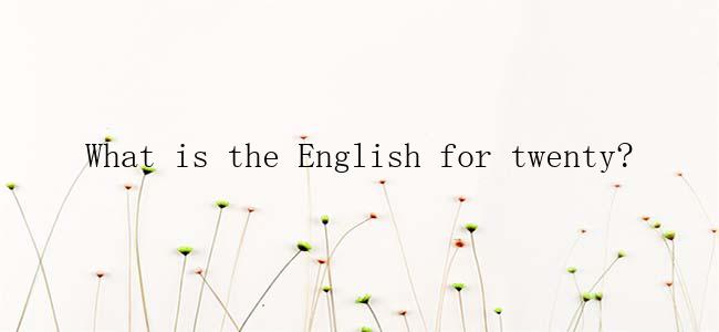 What is the English for twenty?