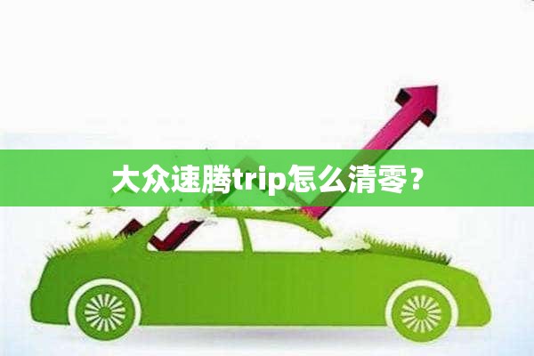 大众速腾trip怎么清零？