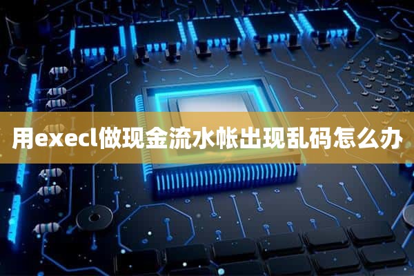 用execl做现金流水帐出现乱码怎么办