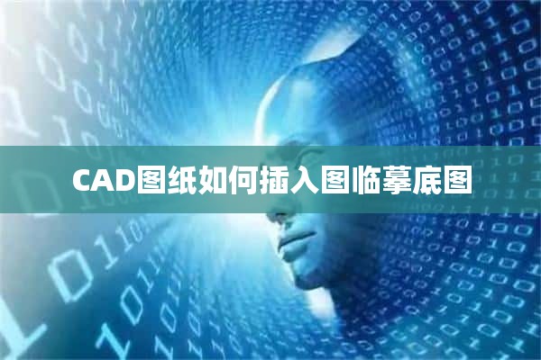 CAD图纸如何插入图临摹底图