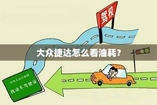 大众捷达怎么看油耗？