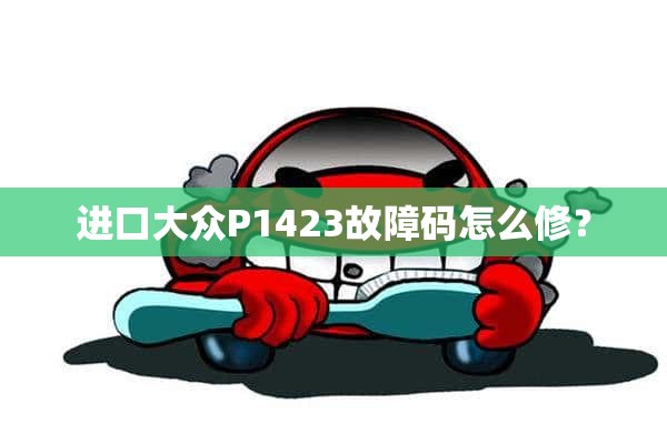 进口大众P1423故障码怎么修？