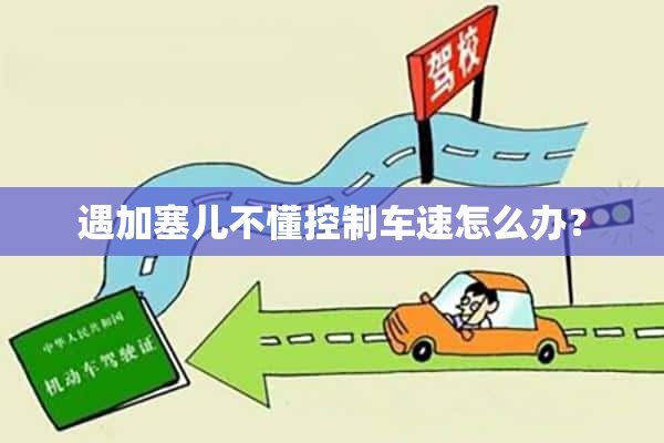 遇加塞儿不懂控制车速怎么办？