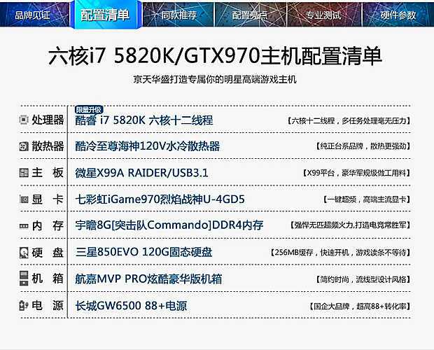 i5 6600配gtx970