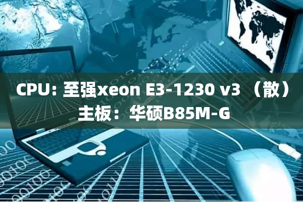 CPU: 至强xeon E3-1230 v3 （散） 主板：华硕B85M-G
