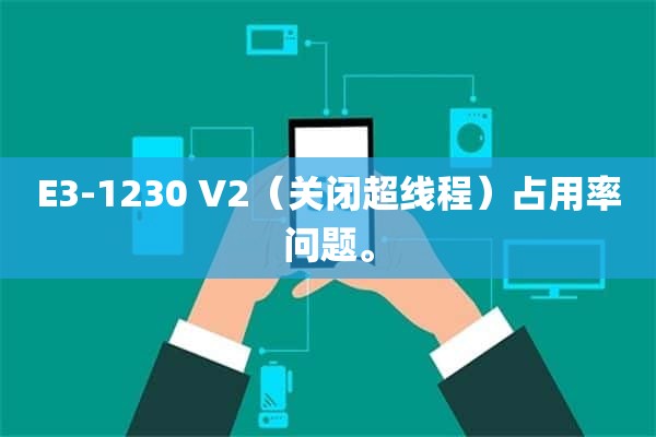 E3-1230 V2（关闭超线程）占用率问题。