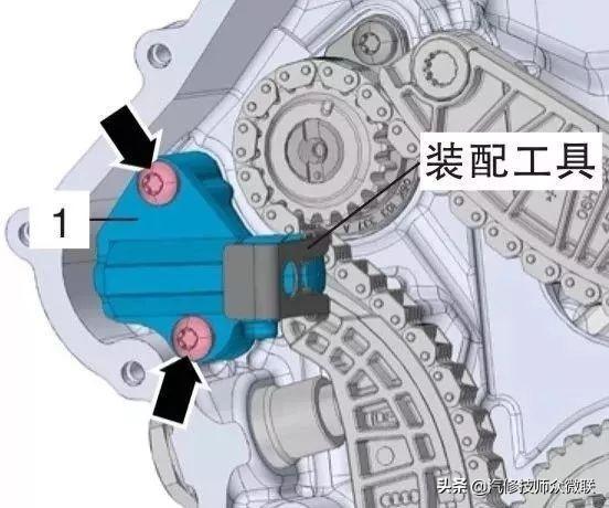 大众ea888发动机正时数据流标准（大众EA888发动机正时链条和高压油泵安装图）(16)