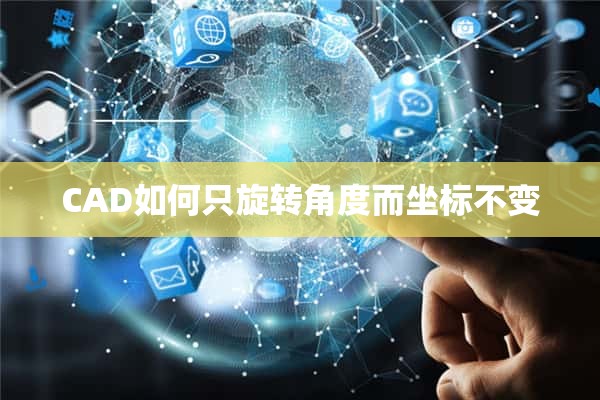 CAD如何只旋转角度而坐标不变