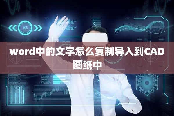 word中的文字怎么复制导入到CAD图纸中