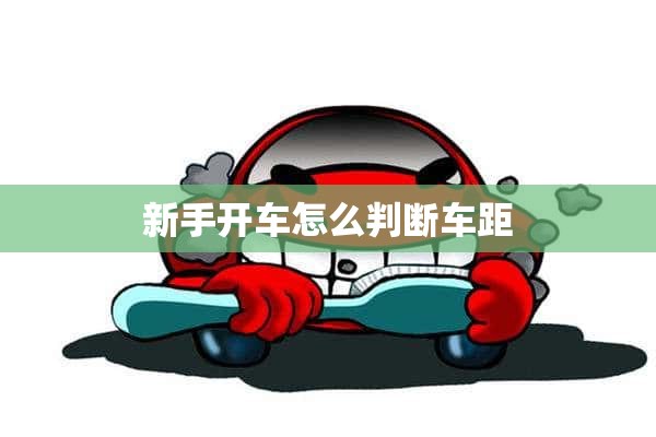 新手开车怎么判断车距