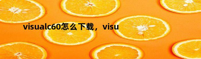 visualc60怎么下载，visualc++6.0怎么下载