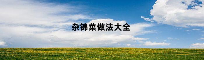 杂锦菜做法大全