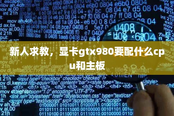 新人求教，显卡gtx980要配什么cpu和主板