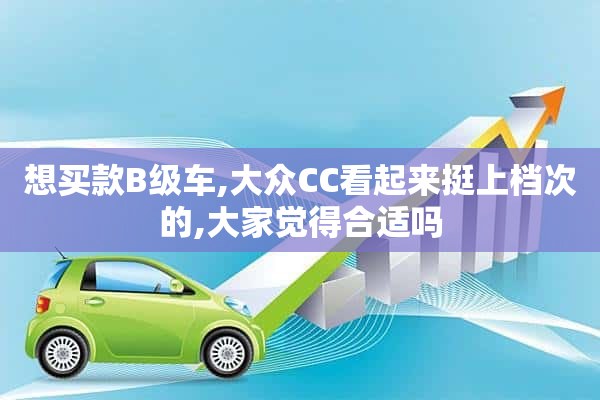 想买款B级车,大众CC看起来挺上档次的,大家觉得合适吗