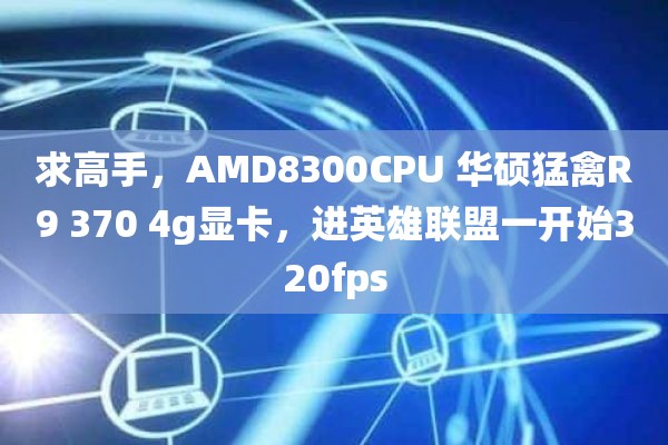 求高手，AMD8300CPU 华硕猛禽R9 370 4g显卡，进英雄联盟一开始320fps