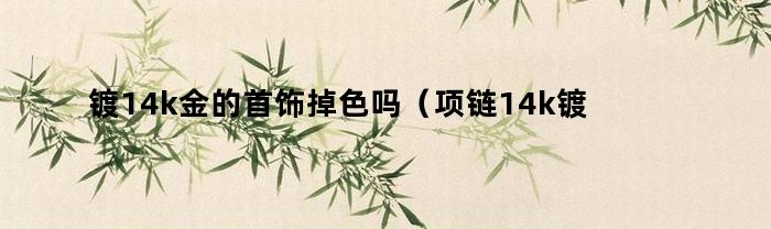 镀14k金的首饰掉色吗(项链14k镀金会掉色吗)