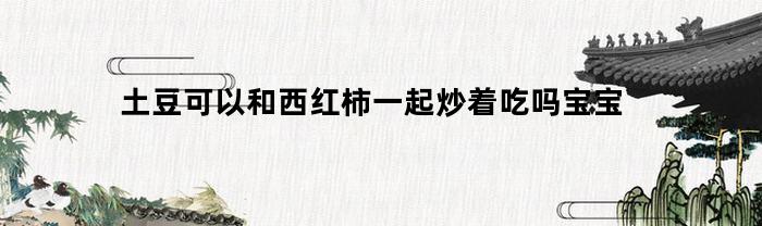 土豆可以和西红柿一起炒着吃吗宝宝