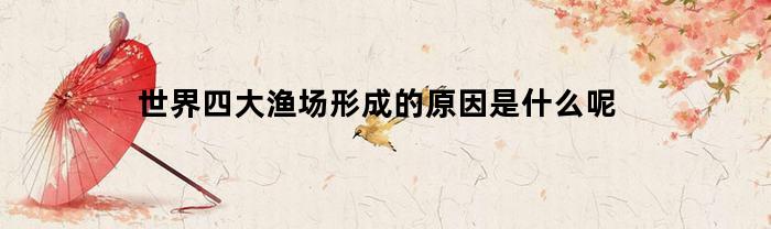 世界四大渔场形成的原因是什么呢