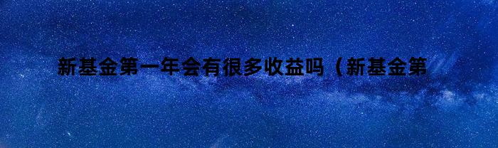 新基金第一年会有很多收益吗（新基金第一年会有很多收益吗知乎）