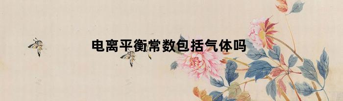 电离平衡常数包括气体吗