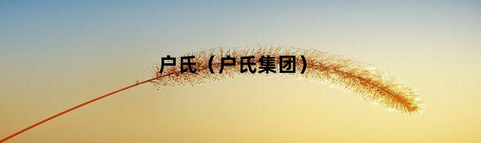 户氏（户氏集团）