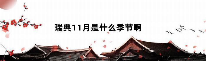 瑞典11月是什么季节啊