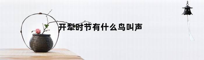 开犁时节有什么鸟叫声