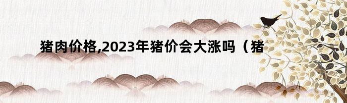 猪肉价格,2023年猪价会大涨吗（猪肉价格,2023年猪价会大涨嘛）