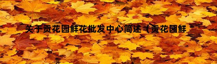 关于贡花园鲜花批发中心简述（贡花园鲜花批发中心）