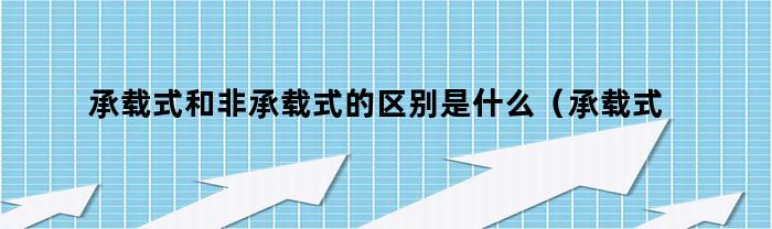 承载式和非承载式的区别是什么(承载式车身和非承载式车身的区别是什么)