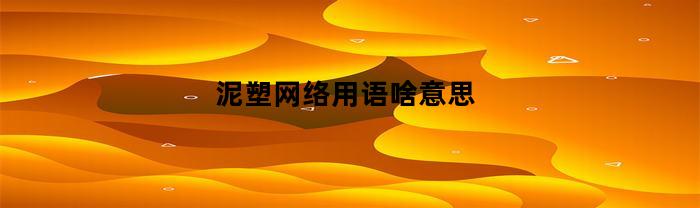 泥塑网络用语指的是在网络上的一些特定行话、表达或用词，类似于网络流行语、网络词汇等。