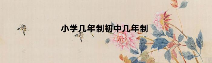 小学几年制初中几年制