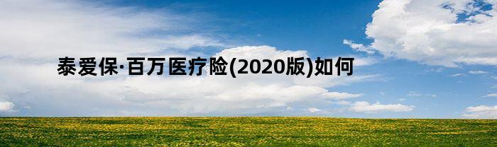 泰爱保·百万医疗险(2020版)如何（泰爱保百万医疗险续保条款）