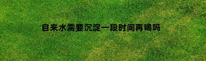 自来水需要沉淀一段时间再喝吗