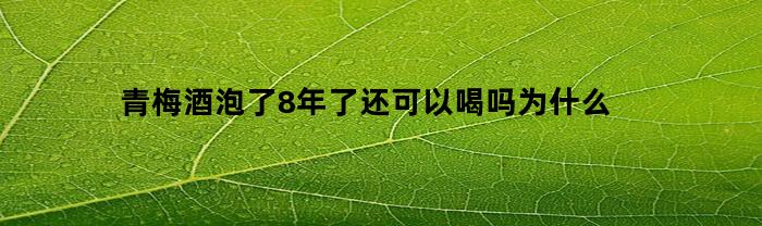 青梅酒泡了8年了还可以喝吗为什么