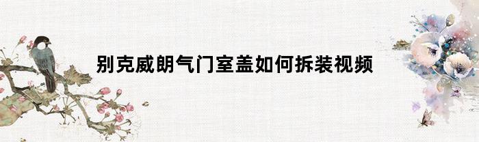 别克威朗气门室盖如何拆装视频