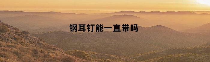 钢耳钉能一直带吗