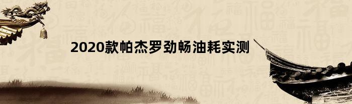 2020款帕杰罗劲畅油耗实测
