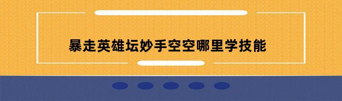 暴走英雄坛妙手空空哪里学技能